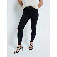 River Island Petite Mid Rise Sculpt Molly Watford - Black