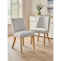 The Very Collection Stanford Pair Of Plain Back Dining Chairs - Fsc Certified