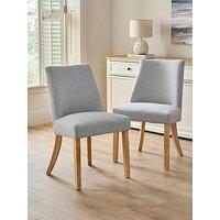 The Very Collection Stanford Pair Of Plain Back Dining Chairs - Fsc Certified