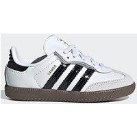 Adidas Originals Infants Samba Og Elastic Trainers - White/Black