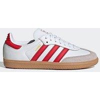 Adidas Originals Junior Samba Og Trainers - White/Red