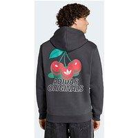 Adidas Originals Mens Cherry Graphic Fleece Hoodie - Grey