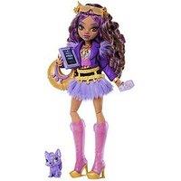 Monster High Clawdeen Wolf Fashion Doll In Furry Skirt With Pet Crescent