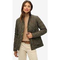 Superdry Cord Trimmed Liner Jacket - Army Khaki Green