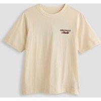 Jack & Jones Junior Boys Norrebro Back Print Short Sleeve T-Shirt - Antique White - Cream
