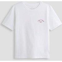 Jack & Jones Junior Boys Montauk Photo Back Print Short Sleeve T-Shirt - Bright White