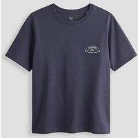 Jack & Jones Junior Boys Montauk Photo Back Print Short Sleeve T-Shirt - Odyssey Grey