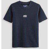 Jack & Jones Junior Boys Breeze Back Print Short Sleeve T-Shirt - Outer Space