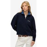 Superdry Athletic Essential Graphic Rugby Top - Eclipse Navy