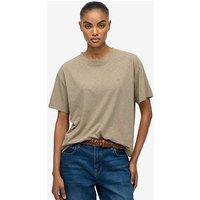 Superdry Studios Crew Tee - Winter Twig Beige