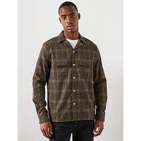 Allsaints All Saints Saru Long Sleeve Checked Shirt - Black