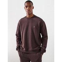 Allsaints All Saints Asher Crew Neck Sweat Top - Brown