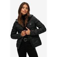 Superdry Hood Fuji Lite Wave Padded Jackett - Black