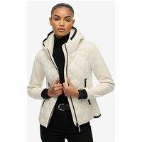 Superdry Hooded Heritage Storm Jacket - Off White