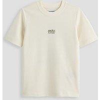 Jack & Jones Junior Boys Breeze Back Print Short Sleeve T-Shirt - Sweet Corn