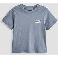 Jack & Jones Mini Younger Boys Norrebro Back Print Short Sleeve T-Shirt - Grey