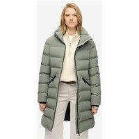 Superdry City Midlength Padded Jacket - Freestyle Green