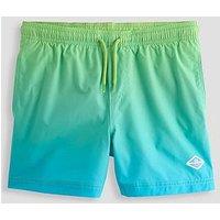 Jack & Jones Junior Boys Horizon Dip Dye Swim Shorts - Bright Lime Green
