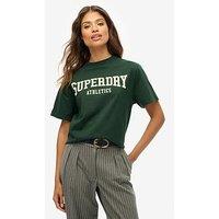 Superdry Athletic Essentials Oversized T-Shirt - Enamel Green
