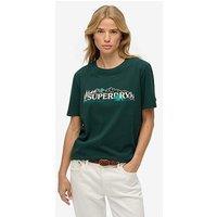 Superdry Outdoor Supply Co Relaxed T-Shirt - Enamel Green