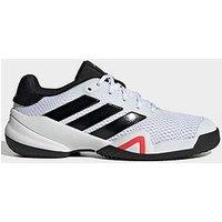 Adidas Boys Tennis Barricade Shoe - White