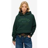 Superdry Athletic Essentials Relax Hood - Enamel Green