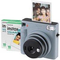 Fujifilm Instax Square Sq1 Instant Camera - Glacier Blue - Camera + 20 Shot Pack