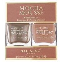 Nails Inc Mocha Mousse Nail Polish Duo (Value &Pound;18)