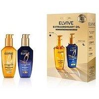 L'Oreal Paris Loreal Elvive Extraordinary Day And Night Hair Oil Set