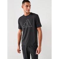 Adidas Mens Training Workout Essentials T-Shirt - Black