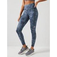 Adidas Womens Running Adi365 Iconic Stripes 7/8 Tights - Black