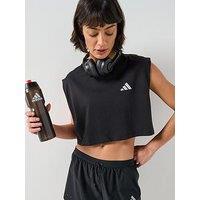 Adidas Womens Running Adi365 Essentials Crop T-Shirt - Black
