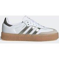 Adidas Originals Womens Samba Trainers - White/Silver