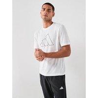 Adidas Mens Training Workout Essentials T-Shirt - White