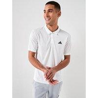 Adidas Mens Training Workout Essentials Polo Shirt - White