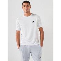 Adidas Mens Training Workout Essentials T-Shirt - White