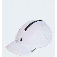 Adidas Unisex Running Adizero Cap - White