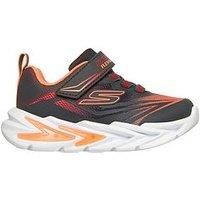 Skechers Kids Lighted Gore & Strap Sneaker W/ Midsole Techpiece