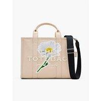 Marc Jacobs The Daisy Script Canvas Medium Tote - Beige