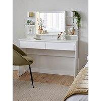 Very Home Lisson Lit Dressing Table With Mirror - White