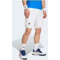 Adidas Mens Tennis Shorts 2-In-1- White