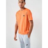 Adidas Mens Training Workout Essentials T-Shirt - Orange