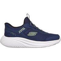 Skechers Kids Bounder Pro Slip-In Trainer - Navy