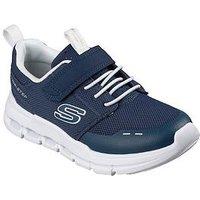Skechers Kids Lightweight Gore & Strap Sneaker W/ Midsole Holes In The Heel
