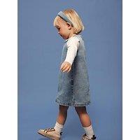 Name It Mini Girls Sleeveless Denim Dress - Blue