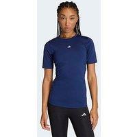 Adidas Womens Training Techfit T-Shirt - Blue