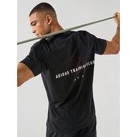 Adidas Mens Training Graphics T-Shirt - Black