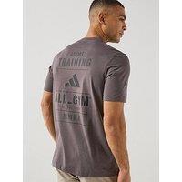 Adidas Mens Training Graphics T-Shirt - Grey