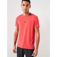 Adidas Mens Training D4T T-Shirt - Red