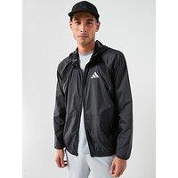 Adidas Mens Training Tech Windbreaker - Black